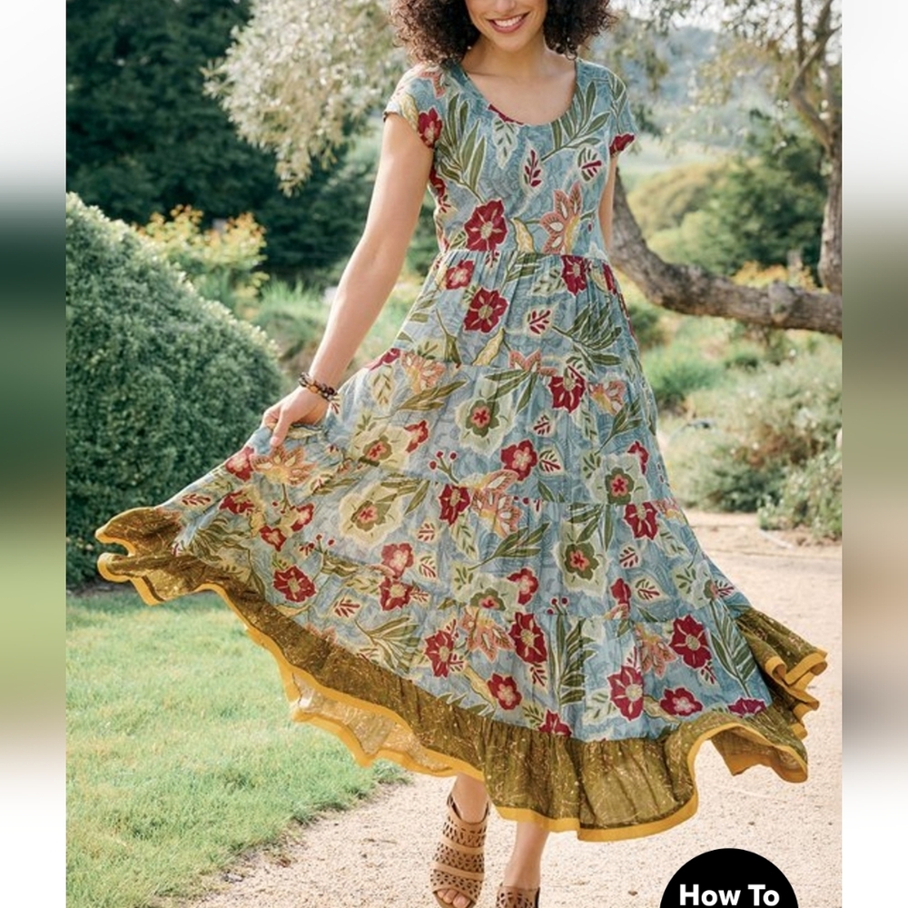 Brand New! Kara Dress In A Colorful Floral Design.